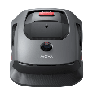 Robot rasaerba Dreame Mova 600 per prati fino a 600 m², scocca grigia.