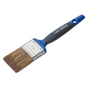 Pennello piatto LUX Soft Grip per vernici, setole da 50 mm, per verniciatura precisa.