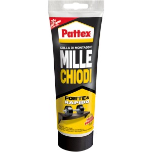 Adesivo per montaggio Pattex "Mille Chiodi", forte e rapido, tubo per Collanti.