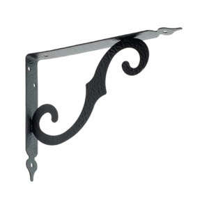 Mensola nera t.b.t. in metallo con decorazioni.