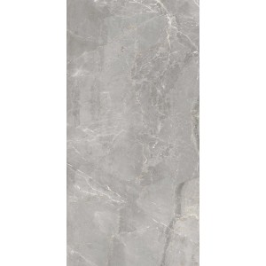Piastrella per pavimenti grigia effetto marmo. Ideale per interni eleganti.