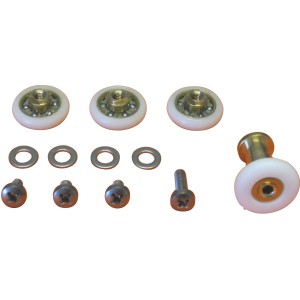 t.b.t. Accessori doccia: rulli, viti e rondelle per box doccia.