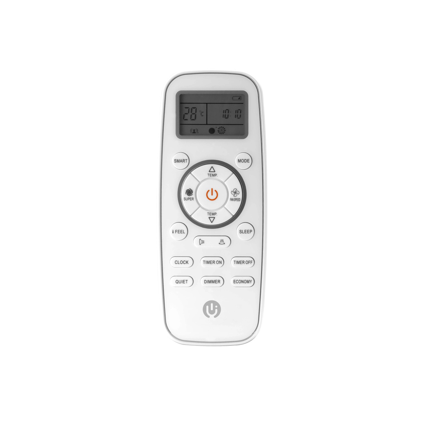 Telecomando per condizionatore t.b.t., design bianco.