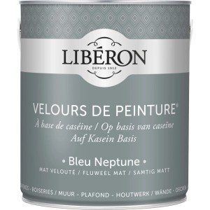 Idropittura lavabile Velours de Peinture Liberon Bleu Neptune 2,5 L
