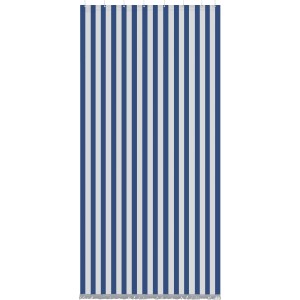 Tenda da sole a righe t.b.t. in blu e bianco.