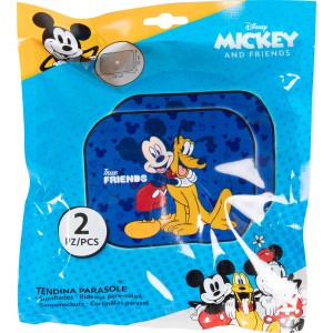 t.b.t. Parasole auto con design di Mickey Mouse e Pluto, 2 pezzi per interni.