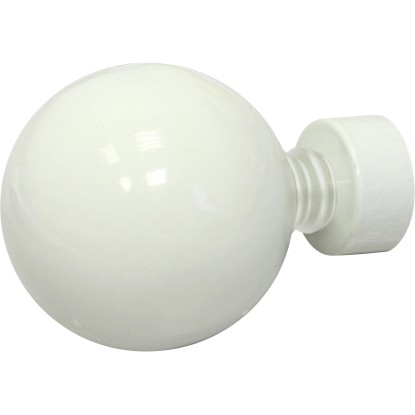 Terminale bastone tenda Mydeco Home bianco Ø 2 cm