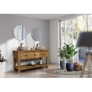Mobile bagno in teak naturale Margaux 3 cassetti