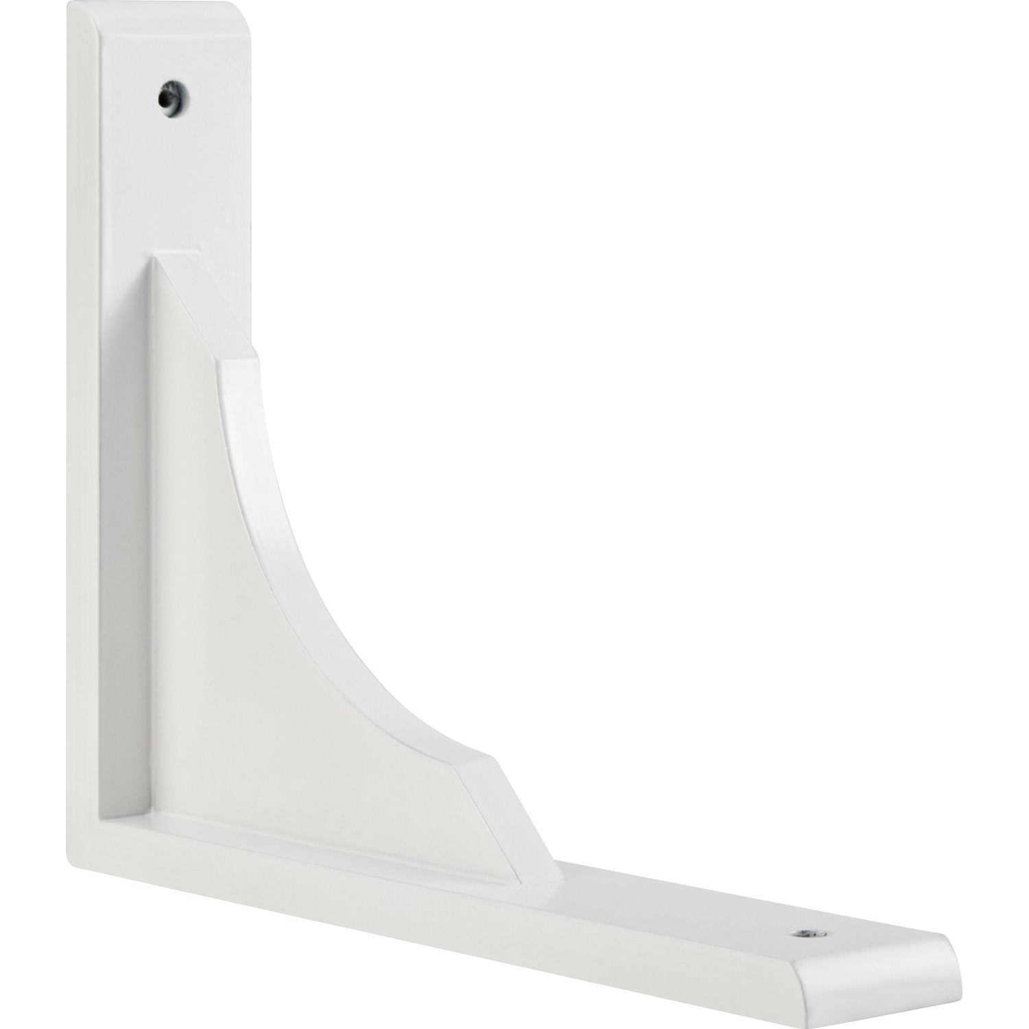 SKIR'CO 20 Staffe Bianche Per Mensole, 25 X 25 Mm, Giunto Ad Angolo Retto In Plastica, 90 Gradi, Viti Incluse