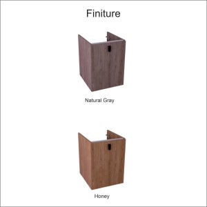 Mobile bagno base laterale sospesa Taiko 1 anta sx 40x45x54 cm assortito