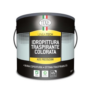 Secchio di pittura colorata per interni T.B.T. per pareti traspiranti.