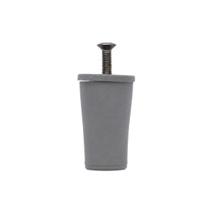 Tappi d`arresto tapparelle nylon conici set 4 pezzi Ø 40 mm grigio