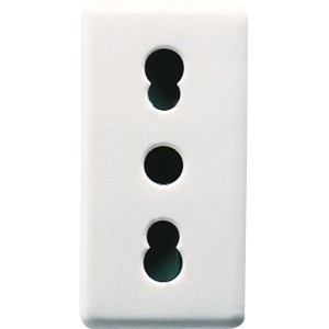 Copertura interruttore t.b.t. bianca per interruttori e prese.