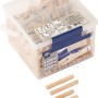 Set di tasselli in legno LUX, 400 pezzi in secchio, varie dimensioni per giunzioni in legno senza viti.
