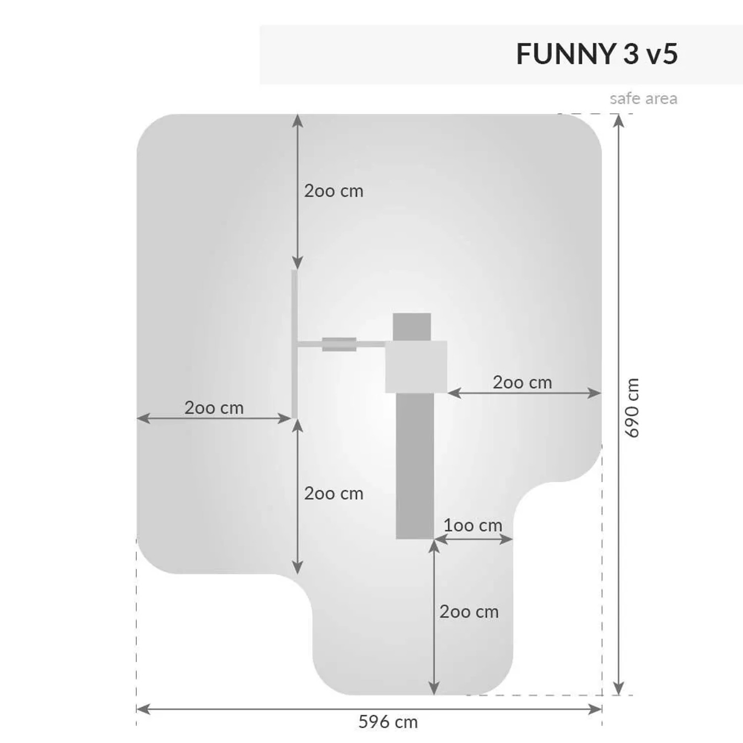 Gioco da giardino Funny 3 scivolo e altalena 290 x 200 x h210 cm_4