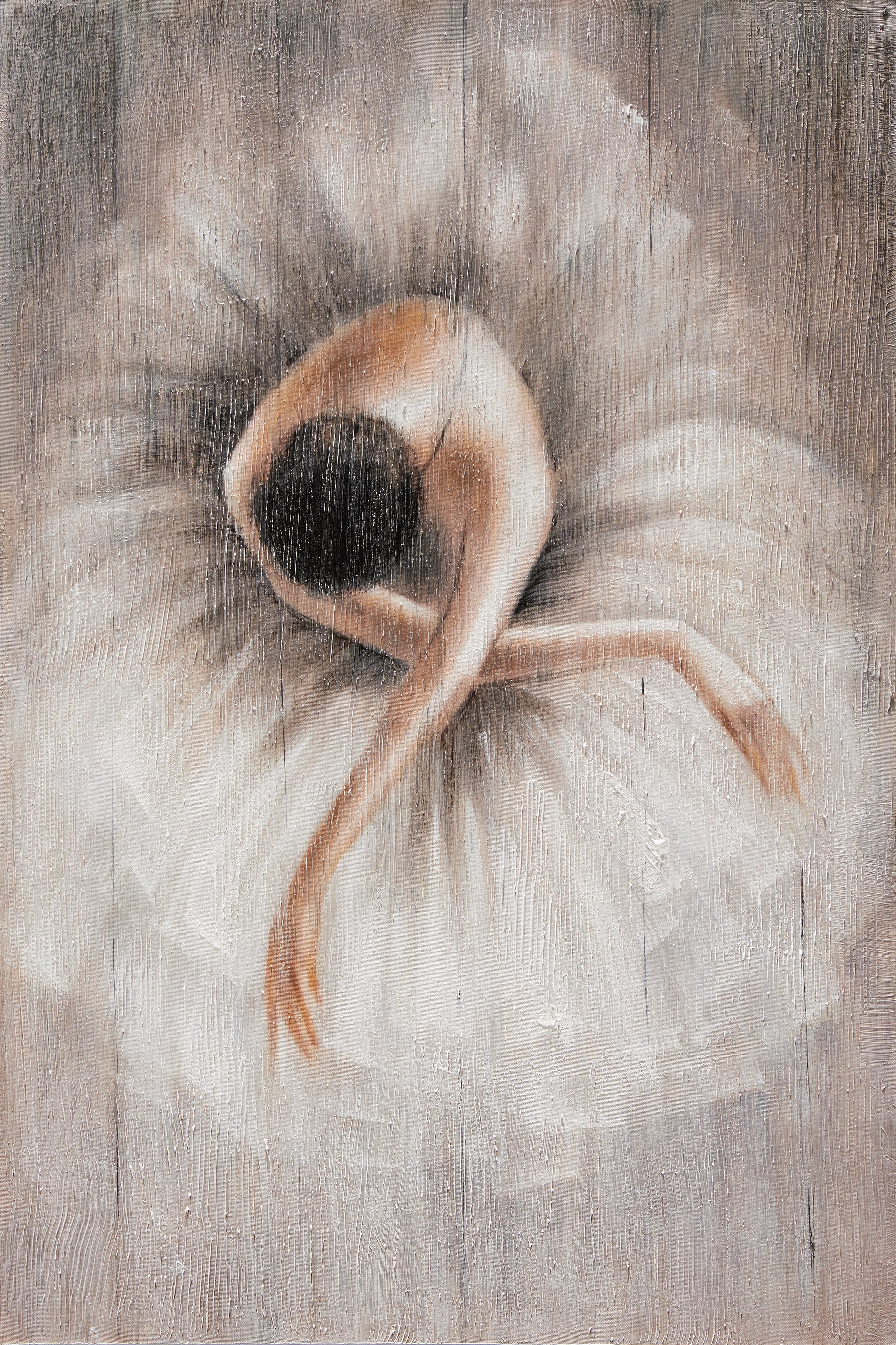 Dipinto su tela soggetto ballerina 60x90 cm