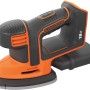 Levigatrice triangolare a batteria Black+Decker Mouse 18V BDCDS18, arancio e nero. Levigatrice compatta per angoli e bordi.