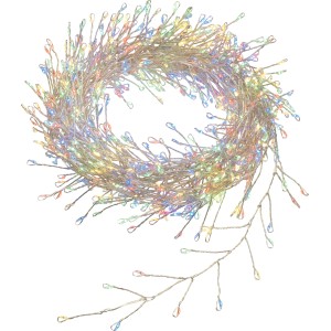 t.b.t. Catena luminosa per esterni con gocce LED colorate.