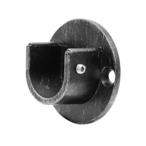 t.b.t. Supporto a parete per bastone per tenda, metallo, per una facile installazione.