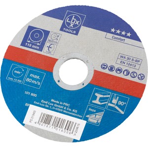 Disco da taglio LUX, 115 mm di diametro, per accessori smerigliatrice angolare.