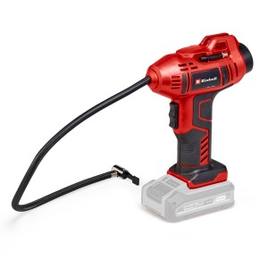 Einhell Power X-Change CE-CC 18 Li-Solo compressore auto a batteria (senza batteria). Compressore mobile rosso/nero con tubo.