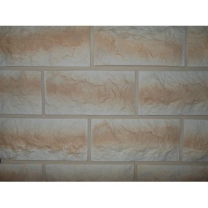 Rivestimento Building Flamme, rivestimento murale beige-marrone per interni ed esterni, 0,73 m².