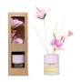 Diffusore di essenza bacchetti fiore Lavander Lilac vetro 100 ml scatola regalo