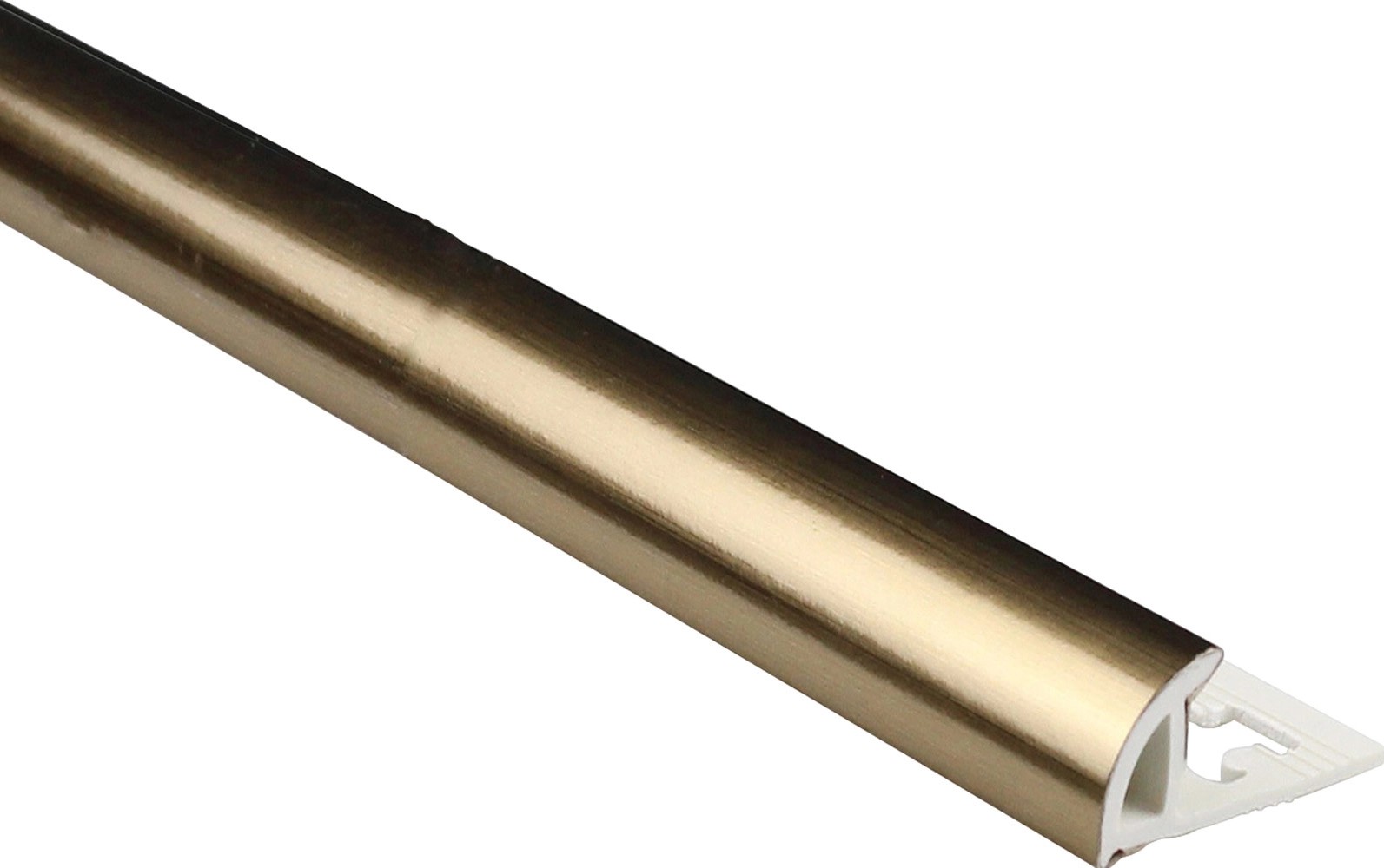 Terminale Angolare Per Profilo Piastrelle In Acciaio Inox - 10mm, Spazzolato, Interno/Esterno