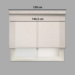 Tenda a rullo Lino filtrante 150x250 cm naturale