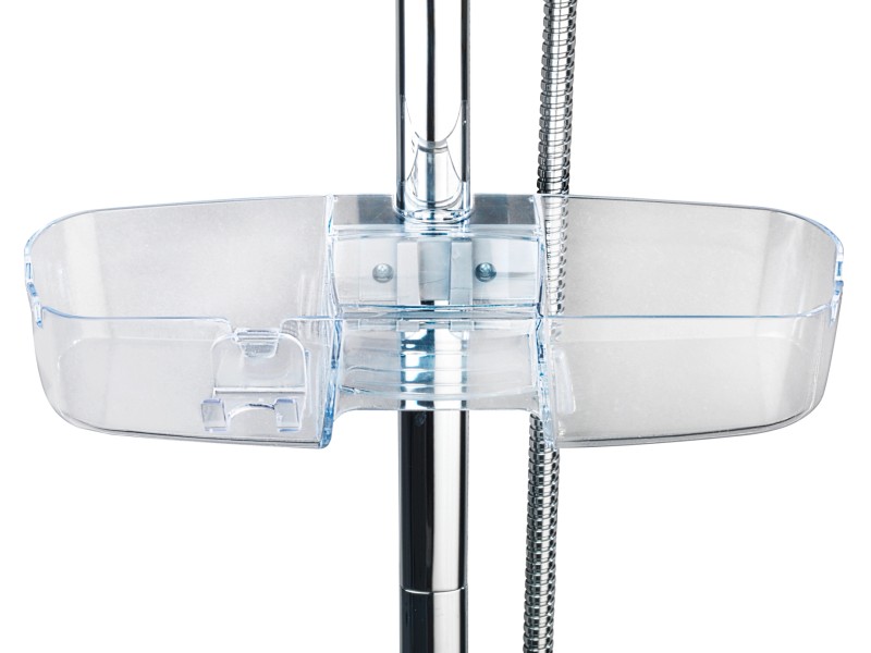 Portaoggetti Doccia Wenko - 26x54.5x11.5cm Bianco | In Polipropilene Per Bagno