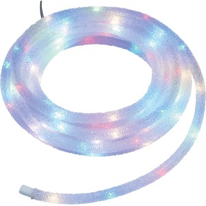 Catena luminosa 100 LED con 8 giochi di luci bianco caldo 5 m