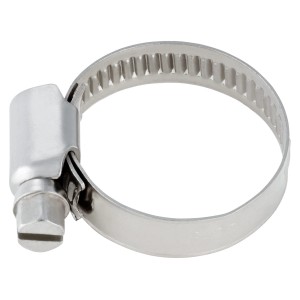 Fascetta stringitubo in acciaio inox, 16-32 mm, per connessioni sicure.