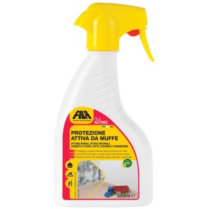 FILA Active2 Spray antimuffa per piastrelle, pietra e fughe. Detergente con spruzzatore.