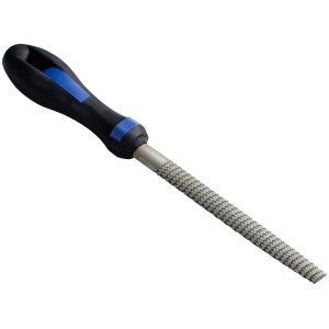 Raspa per legno LUX, mezzatonda, 150 mm, impugnatura comfort, per lavorazione legno.