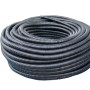 Tubo corrugato nero (t.b.t.) arrotolato per installazioni elettriche.
