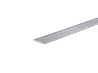 Profilo piatto 1 m 25x5 mm alluminio argento