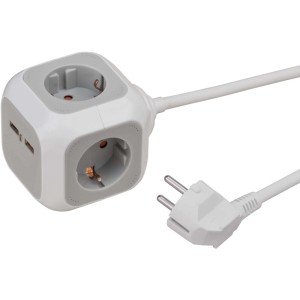 Cubo multipresa Alea-Power brennenstuhl® 2 USB e 4 prese, 1,4 m