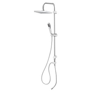 Set soffione OBI Bassia con soffione a pioggia e doccetta, più tubo flessibile.