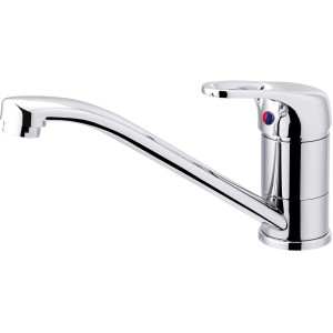 Miscelatore monocomando t.b.t. cromato per cucina o bagno.