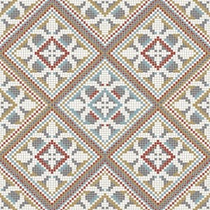 Tappeto cucina in PVC multiuso Deco Bisanzio 52x15 cm multicolore