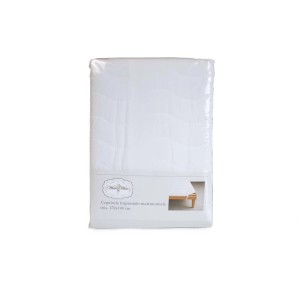 Coprirete in microfibra trapuntato matrimoniale 170x190 cm bianco