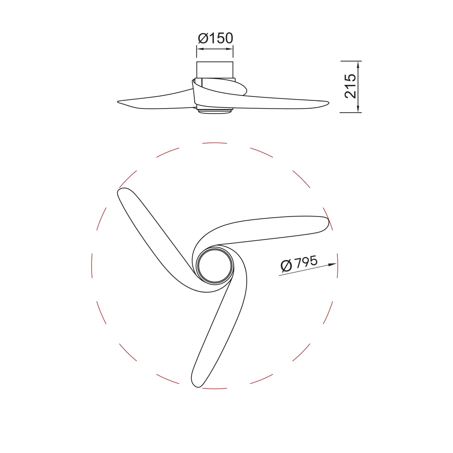 Ventilatore da soffitto con luce LED Groeland 2640 lm 3000/5000 K Ø 79,5x21 cm_6