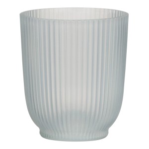 Vaso per orchidee Scheurich 314, Ø 8.5 cm, bianco opaco, a coste.