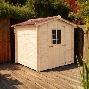 Casetta da giardino in legno con pavimento sp 20 mm 195x195 cm