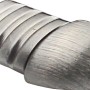 Angolo profilo terminale quarto di cerchio, acciaio inox spazzolato, 8 mm, 2 pezzi