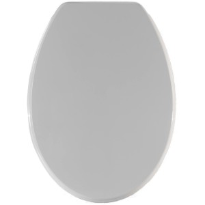 Sedile WC t.b.t. grigio, forma ovale.