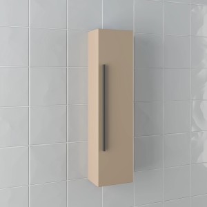 Mobile bagno sospeso t.b.t., beige con maniglia, per montaggio a parete.