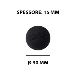 Serranda antivibrante nera Sound Addicted, diametro 30mm, per accessori lavatrici.