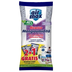 Ricarica Air Max per deumidificatore, profumo lavanda, riduce umidità e odori.