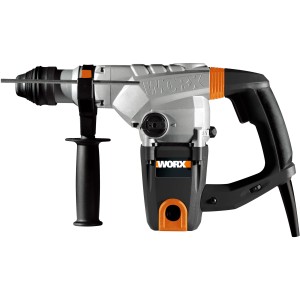 Martello perforatore Worx WX333, 1250 W, ideale per forare pietra e cemento. Potente e compatto.